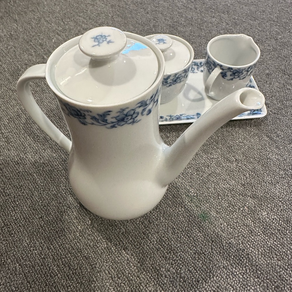schirnding Bavaria Blue Flowers tea set